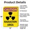 Signmission Radiation & Laser Sign, 18 in H x 12 in W, Aluminum, Rectangle OS-2PACK-CR-A-1218-V-10255 - alternate 3